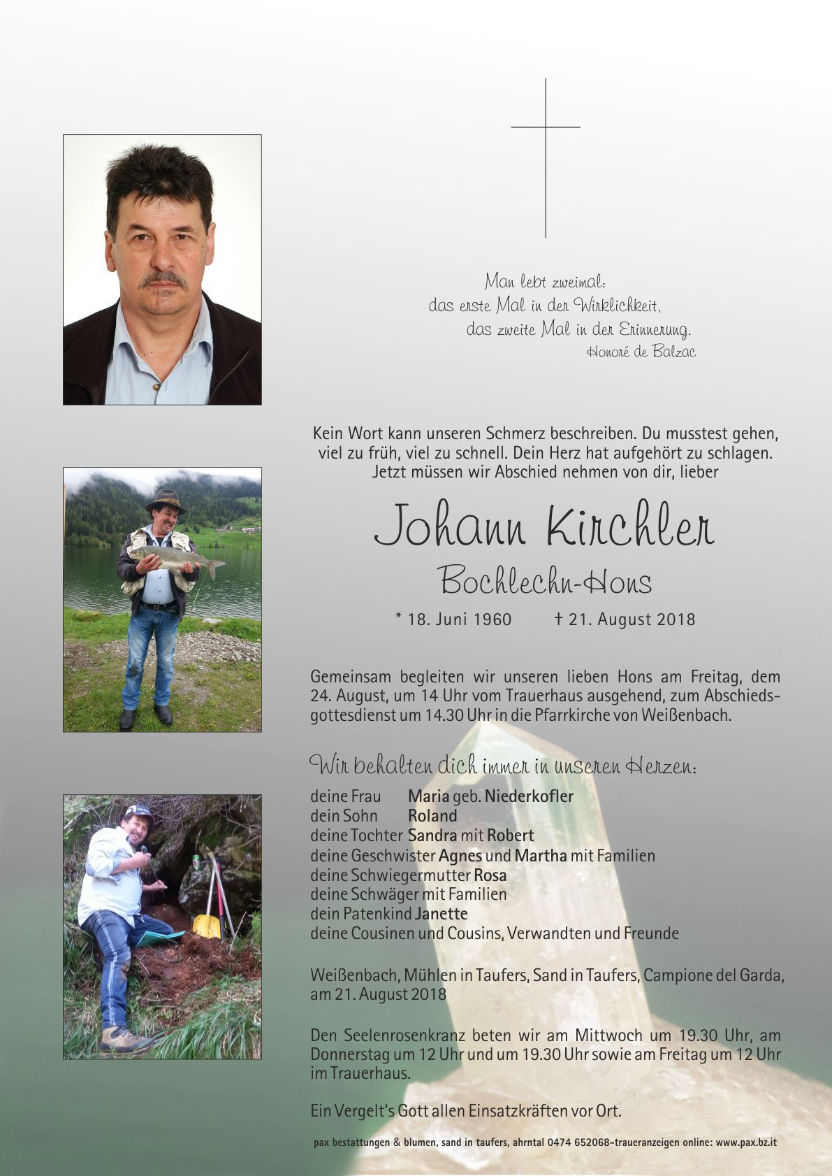 Johann Kirchler BochlechnHons