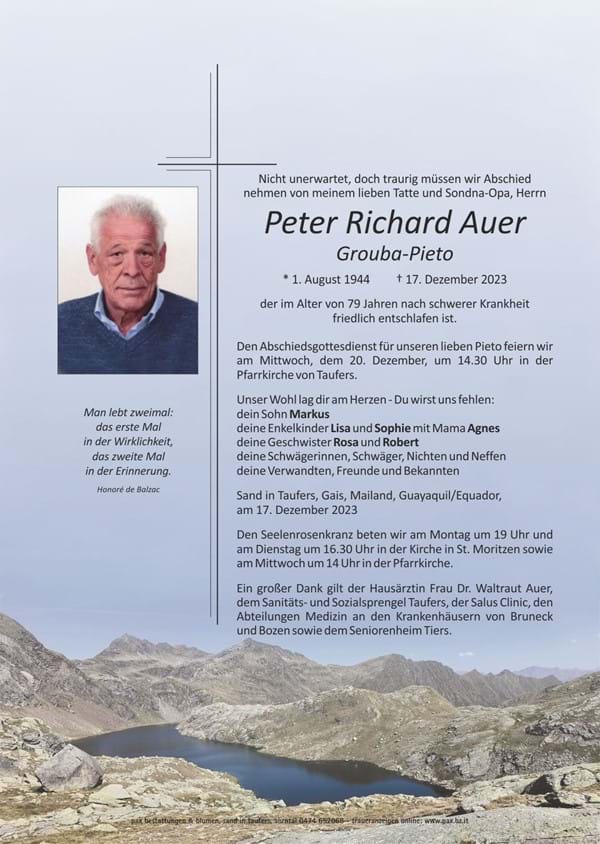 Peter Richard Auer GroubaPieto